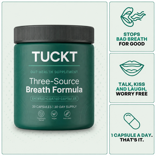 Tuckt – Three-Source Breath Formula (Gut · Mouth · Liver)