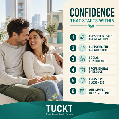 Tuckt – Three-Source Breath Formula (Gut · Mouth · Liver)