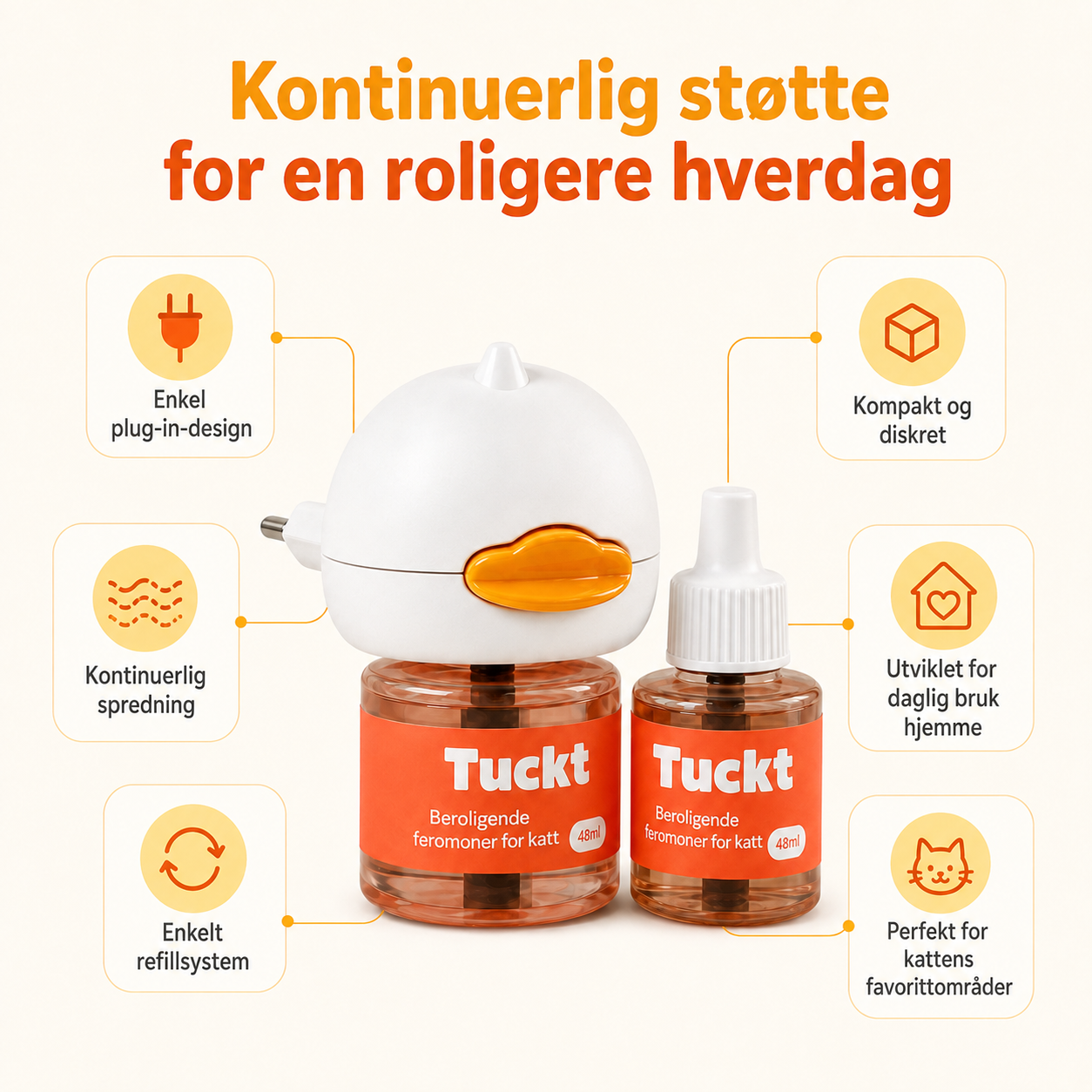 Beroligende diffusor for katt